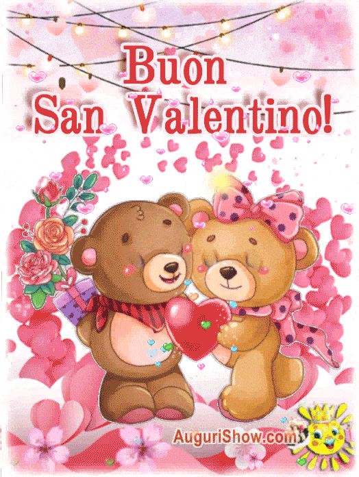 Buon San Valentino Cartolina gif Animata
